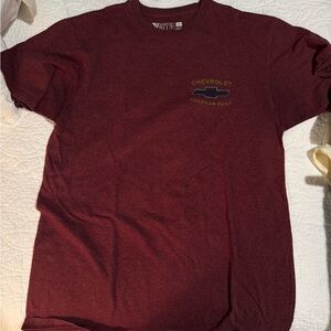 Red Short Sleeve Crew Neck Tee